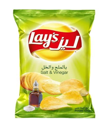 ليز رقائق بطاطس بالملح والخل 155غم