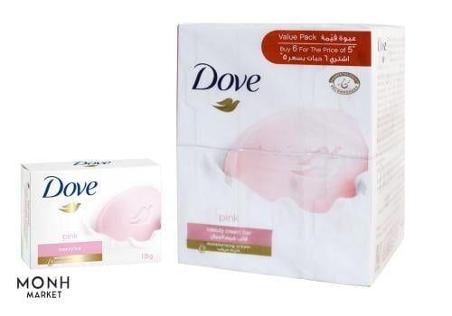 دوف صابون قالب كريم الجمال الزهرى 135 غم × 6 - ربط...