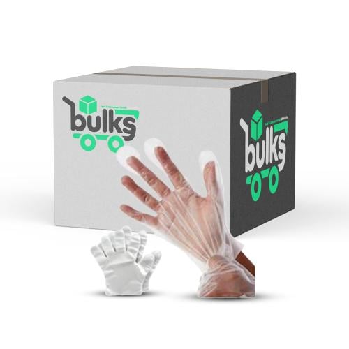 قفاز بلاستيك شفاف للاستخدام الواحد 70 قفاز × 100 ع...