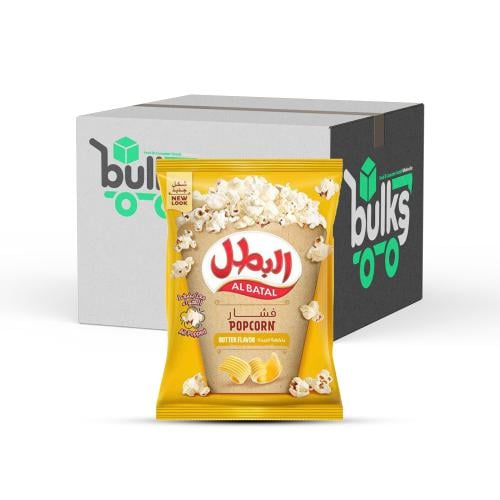 البطل فشار بالزبدة 14 غم ( كرتون 5ربطات × 18 حبة )