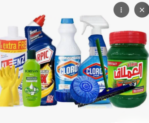 مجموعه ادوات و منظفات الحمام