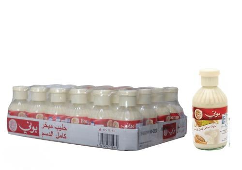 بوني حليب مبخر عبوة زجاجية 170 غم × 24 - كرتون