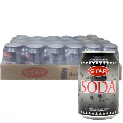 ماء الصودا ستار 300 مل ( كرتون 24 علبة )