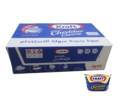 كرافت جبنة شيدر 100 غم × 60 - كرتون