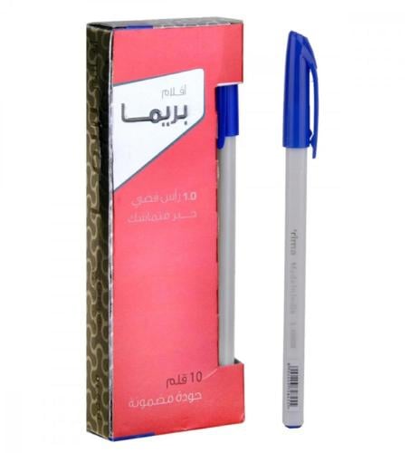 بريما قلم ناشف ازرق 1.0 مم × 10 حبة - علبة