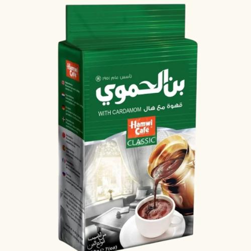 بن الحموي قهوة تركية مع هيل لون أخضر 200 غم × 3 -ح...