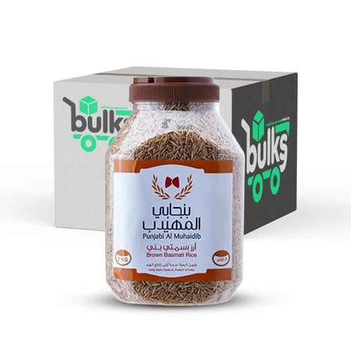 بنجابي المهيدب ارز بسمتي بني 2 كغ × 10 - كرتون