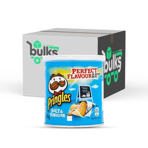 برينجلز رقائق البطاطس بنكهة الخل و الملح 40 غم × 1...