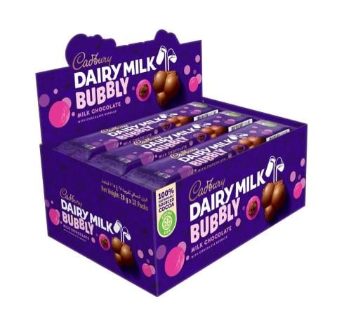 بوبلي شوكولاته 24جم (12 عبوة)