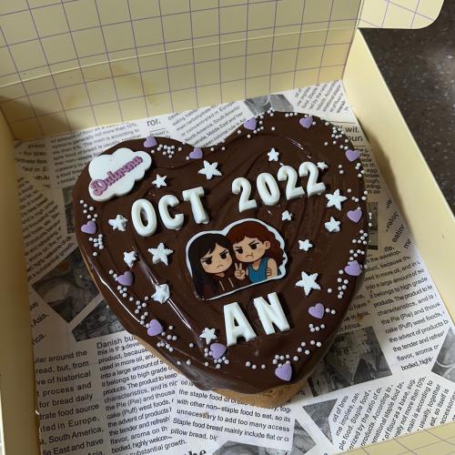 Cookie cake (heart) 8 inch
