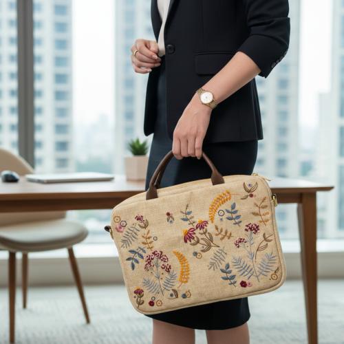 Labtop Bag 14" Plum flower