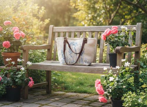 Club Hand Bag Blue Stem