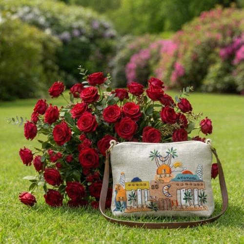 Cross bag with Zipper Nubian House - Large cross b...