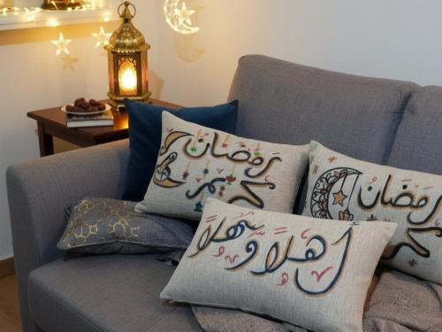Painted cover cushion Ramadan hand-painted special...