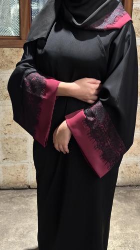 Rose Lace Bisht
