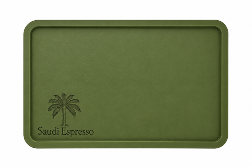 صينية تقديم إسبريسو Saudi Espresso زيتي مطفي