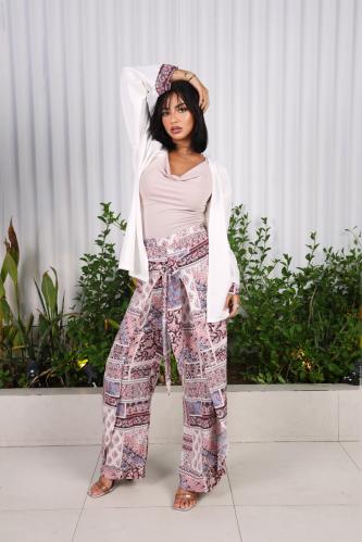 طقم بدلة كاجوال مشجر عودي و بنك