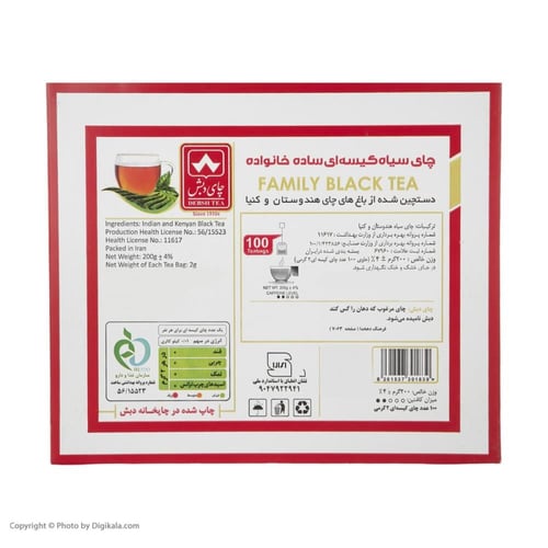 چای دبش عبوة من 100 كيس