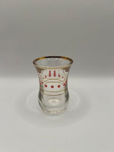 استكانات ابو نقطة أحمر 6 قطع حجم كبير (صيني) جودة...