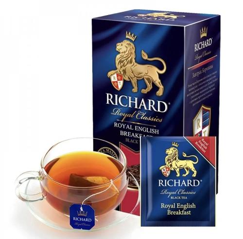 ريتشارد رويال شاي أسود سيلاني 25 كيس وارد روسيا