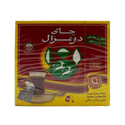 شاي احمر دو غزال 100 كيس ( الغزالين )