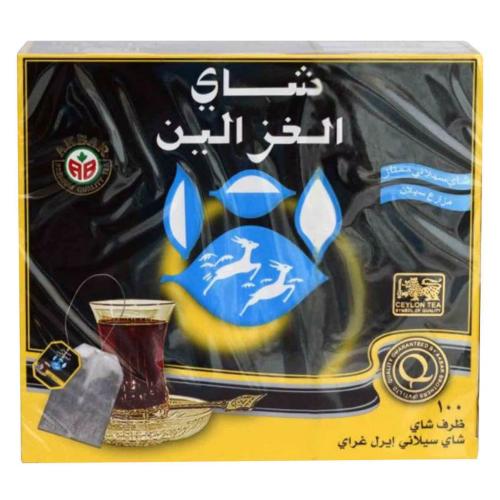 شاي الغزالين ايرل جراي ١٠٠ كيس