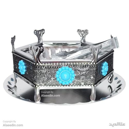 منقلة وسخان بالفحم للشاي سلطاني صناعة ايرانية