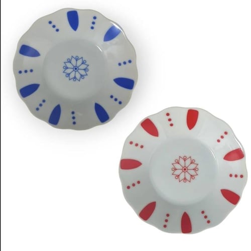 صحون استكانات شاي عدد 6 ابو نقطة