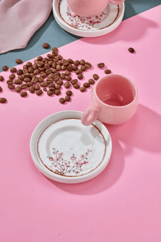 مجموعة الساكورا 12 قطعة من اكواب القهوة