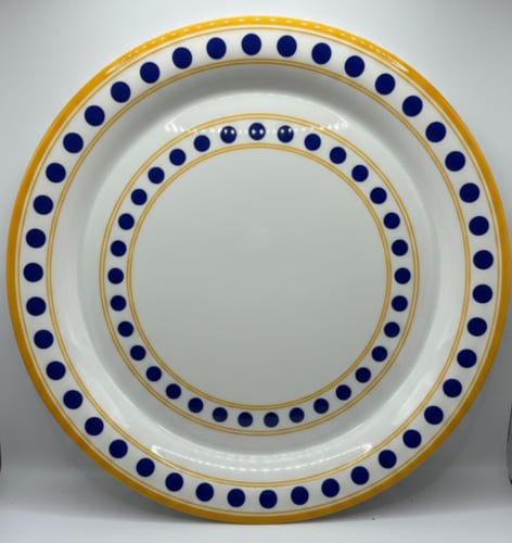 طقم شاي تراثي كويتي ابو نقطة الازرق