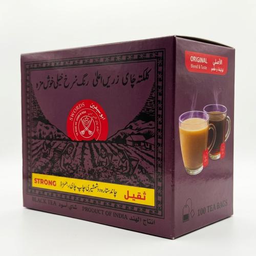 شاي كلكتا البنفسجي ابو سيفين ثقيل ١٠٠ كيس