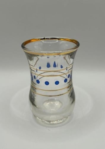 طقم شاي تراثي كويتي ابو نقطة الازرق