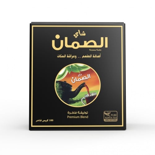 شاي الصمان الكيني فاخر العلاقي الأسود 100 كيس
