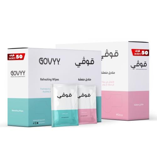 مناديل مبللة معطرة ومعقمة