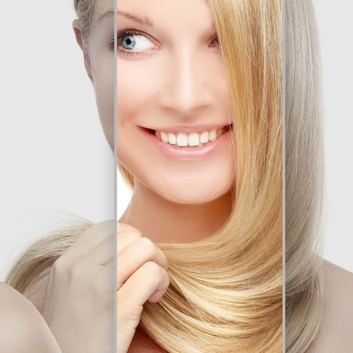 سحب كامل مع صبغة شعر طويل خفيف Long Hair Bleaching