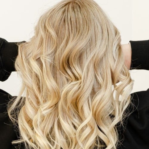 سحب كامل مع صبغة شعر وسط ثقيل Hair Bleaching