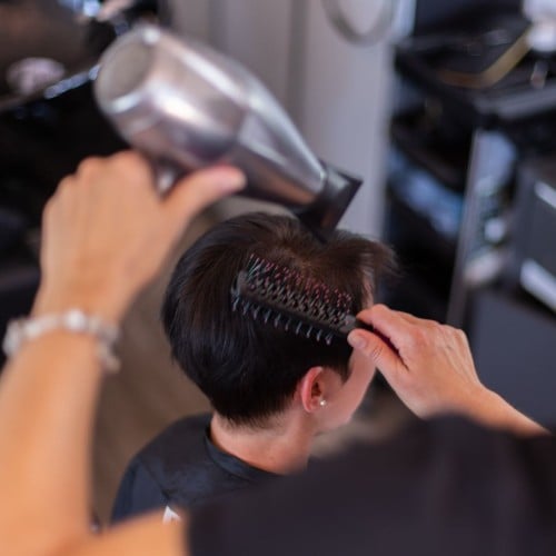 سشوار شعر قصير جدا(خفيف) Short hair Blow dry