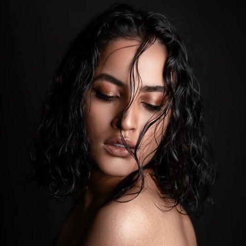 صبغة لون واحد شعر قصير خفيف Short hair colouring