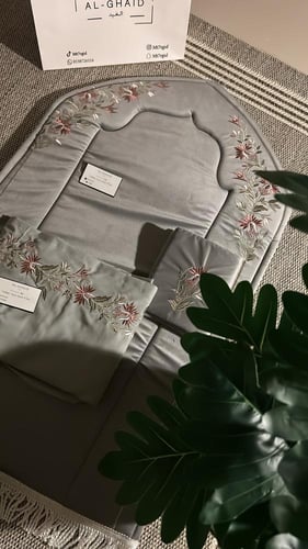 طقم صلاة ملكي فخم رمادي