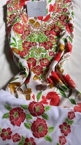 مخور حرير اندنوسي بارد مع طرحه غير جاهز