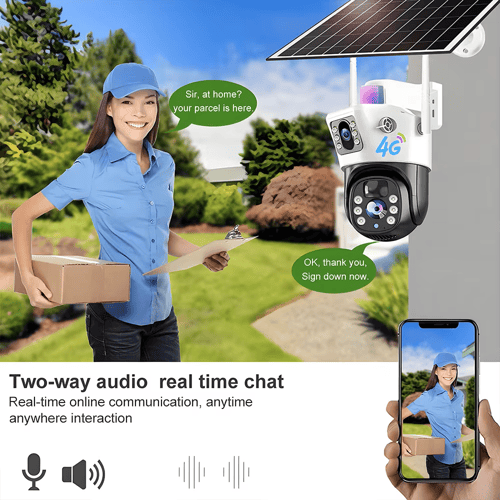 كاميرا مراقبة تعمل بالطاقة الشمسية لاسلكية خارجية...
