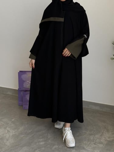 عباية غزل زيتي