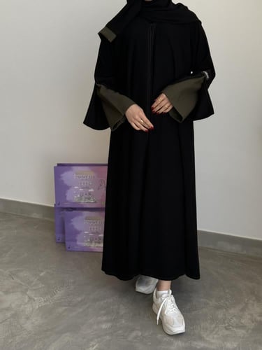 عباية غزل زيتي