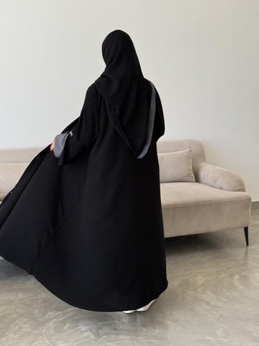 عباية غزل رمادي