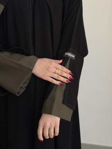 عباية غزل زيتي