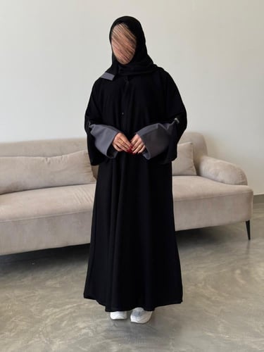 عباية غزل رمادي