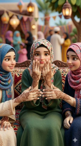 نقش حناء للسيدات
