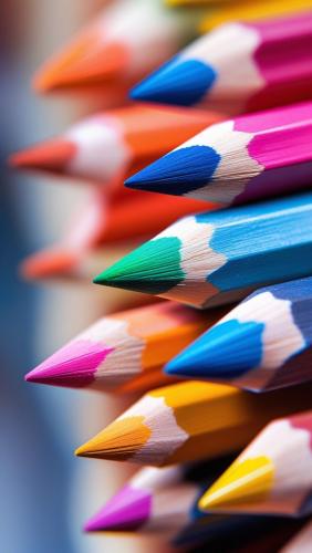 أدوات الرسم بالألوان الخشبية