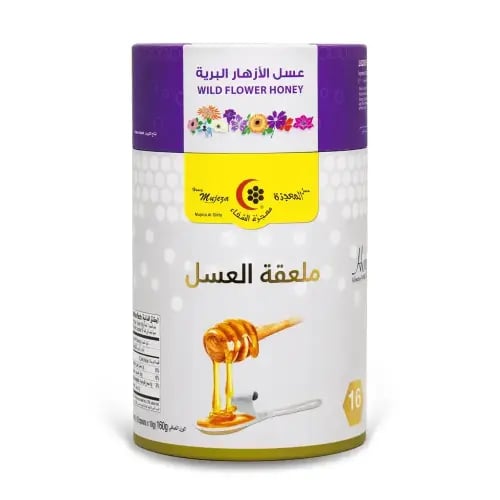 ملاعق عسل أزهار - 16 قطعة