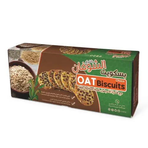 بسكويت شوفان بالشوكولاتة